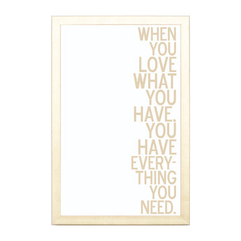 Petal Lane Home Gold When You Love Have Magnet Board Quote