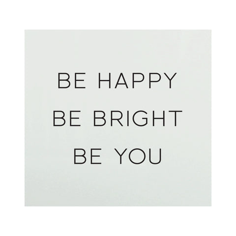 Glass Magnet Be Happy Be Bright