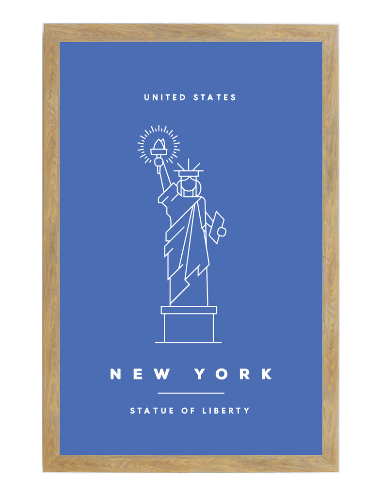 Fourth of July Blue Statue of Liberty