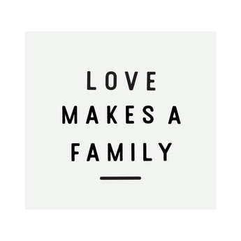 Glass Magnet Love Makes A Family