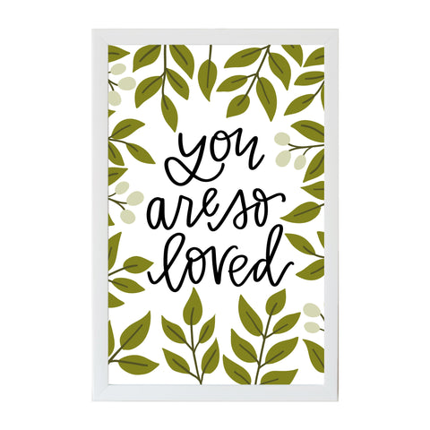 Alexa You are so Loved Leaves Magnet Board