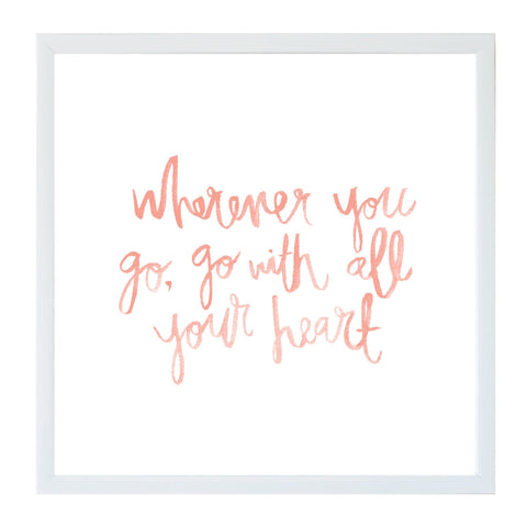 Watercolor Wherever you Go Magnet Board