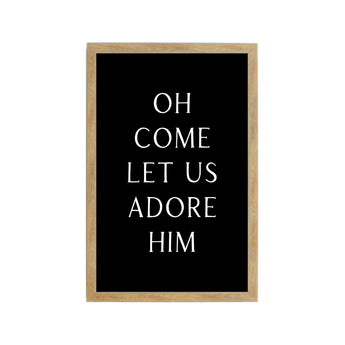 oh come let us adore him magnet board